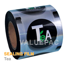 Load image into Gallery viewer, Valuepac Sealing Film for Plastic Cup 2500 Shots Tea Design