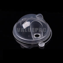 Load image into Gallery viewer, Conjoined Panda Bear Lid 95mm Clear