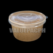 Load image into Gallery viewer, Kraft Paper Bowl 530ml with Lid