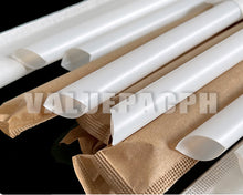 Load image into Gallery viewer, Bioplastic Drinking Straw with Tip (Individually Paper Wrapped)