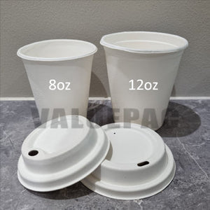 Bagasse Cup 12oz and Lid