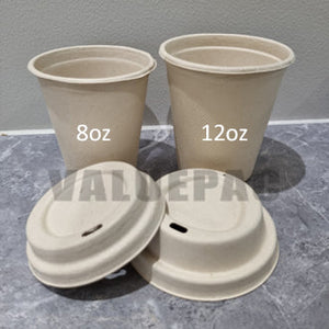 Bagasse Cup 12oz and Lid