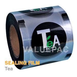 Valuepac Sealing Film for Plastic Cup 2500 Shots Tea Design