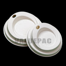 Load image into Gallery viewer, Bagasse Sugarcane Pulp Coffee Lid 80mm and 90mm fit for Paper Cups
