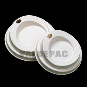 Bagasse Sugarcane Pulp Coffee Lid 80mm and 90mm fit for Paper Cups