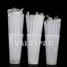 Load image into Gallery viewer, Boba Sago Milk Tea Straw  Clear Philippines (Individually Film Wrapped)
