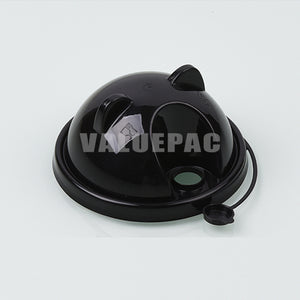 Conjoined Panda Bear Lid 95mm Black