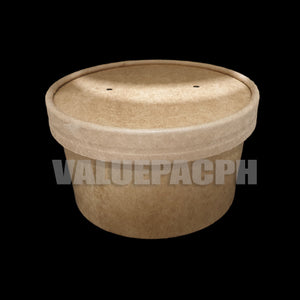 Kraft Paper Bowl 530ml with Kraft Lid