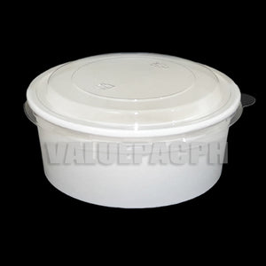 Salad Fruit Paper Bowl 750ml Lid (White)